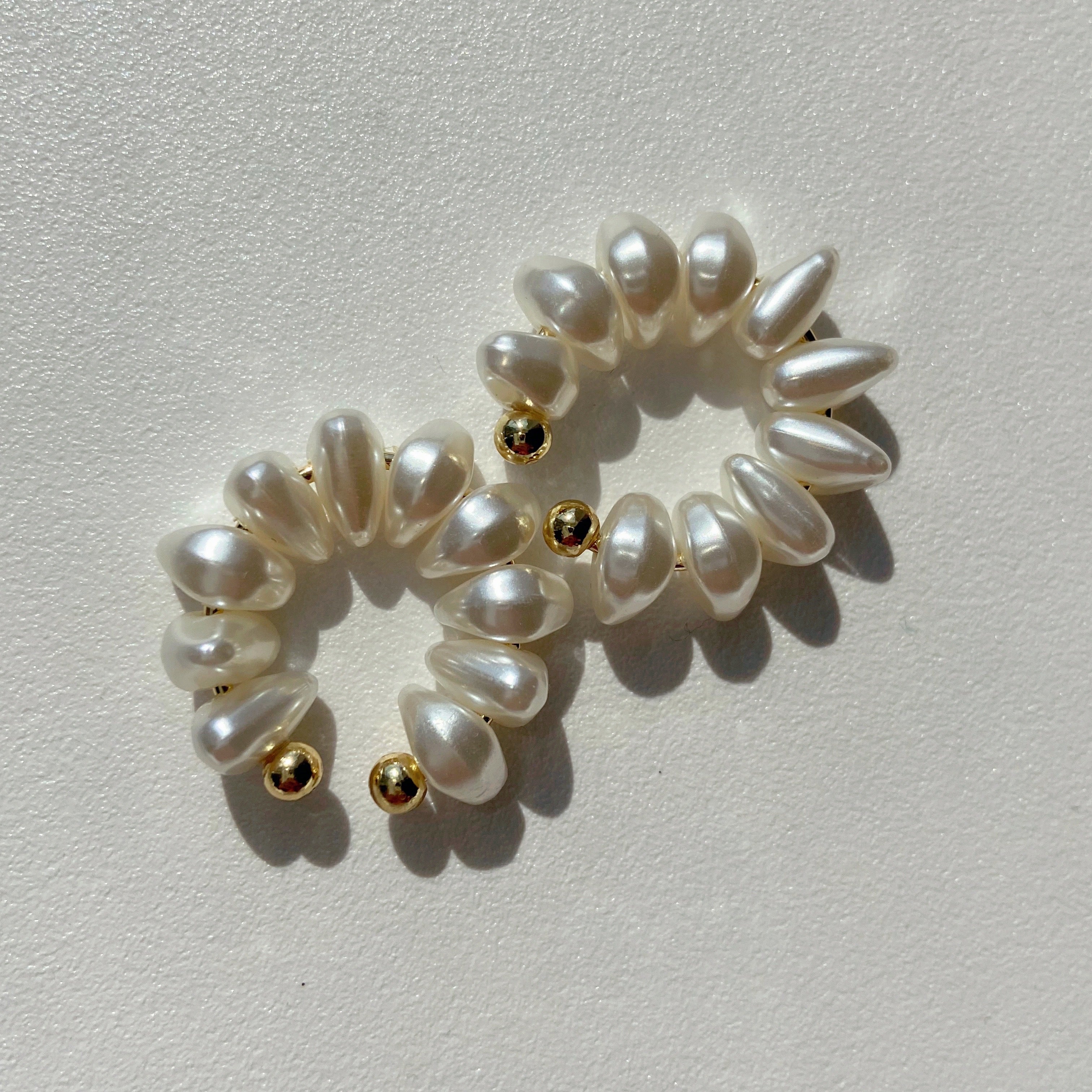 Chunky pearl cuffs