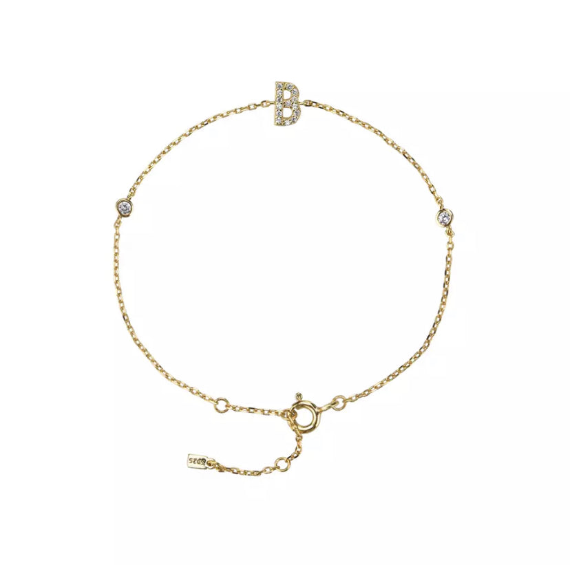 Becca Initial Bracelet (PRE-ORDER) VERMEIL