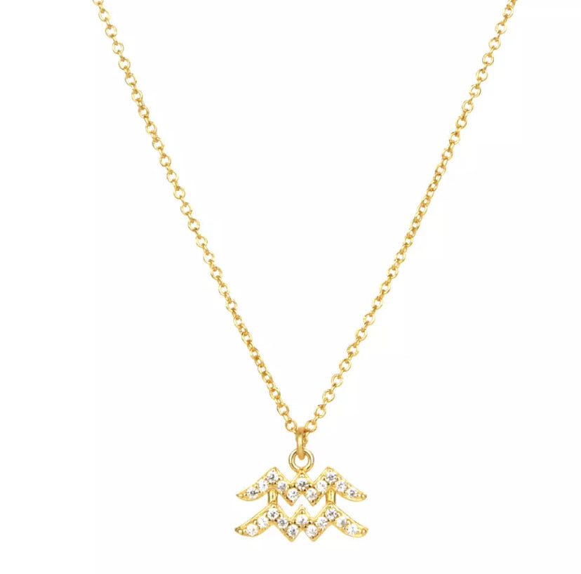 Pavé Zodiac Necklace