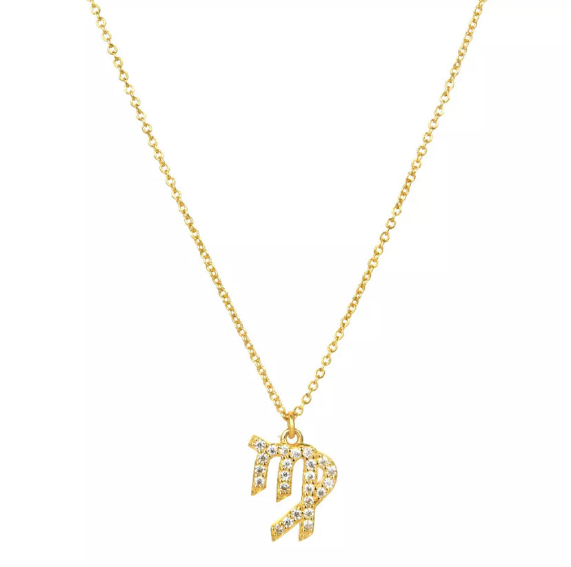 Pavé Zodiac Necklace