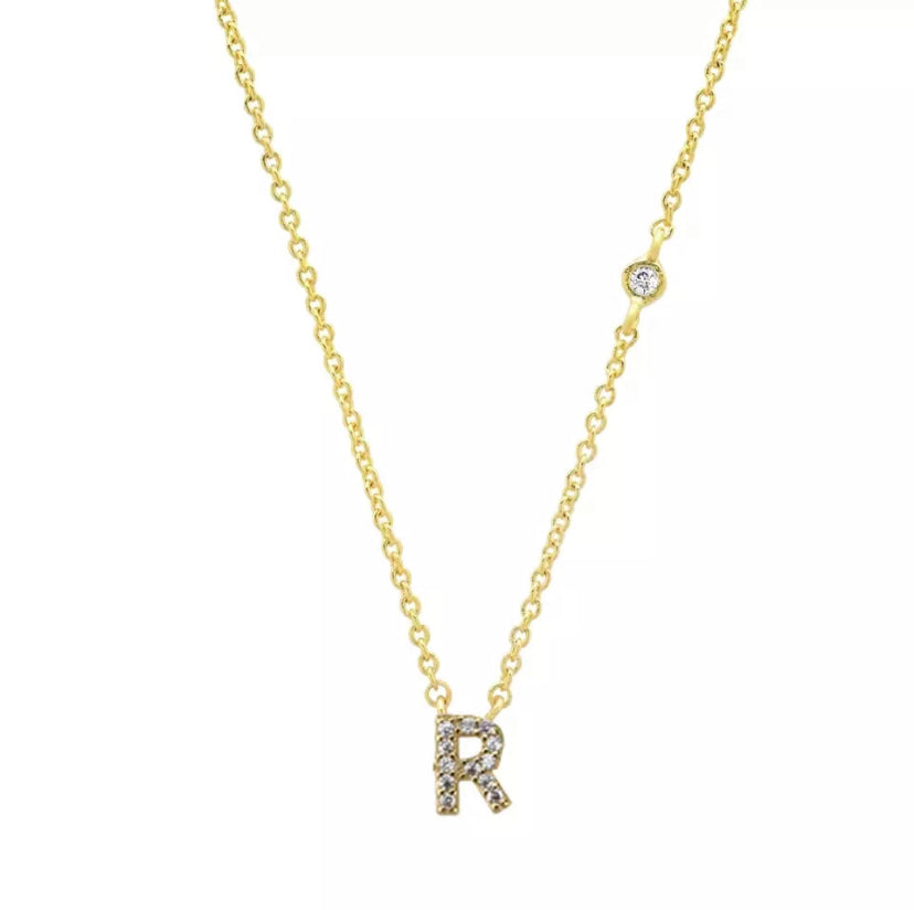 Pavé Initial Necklace