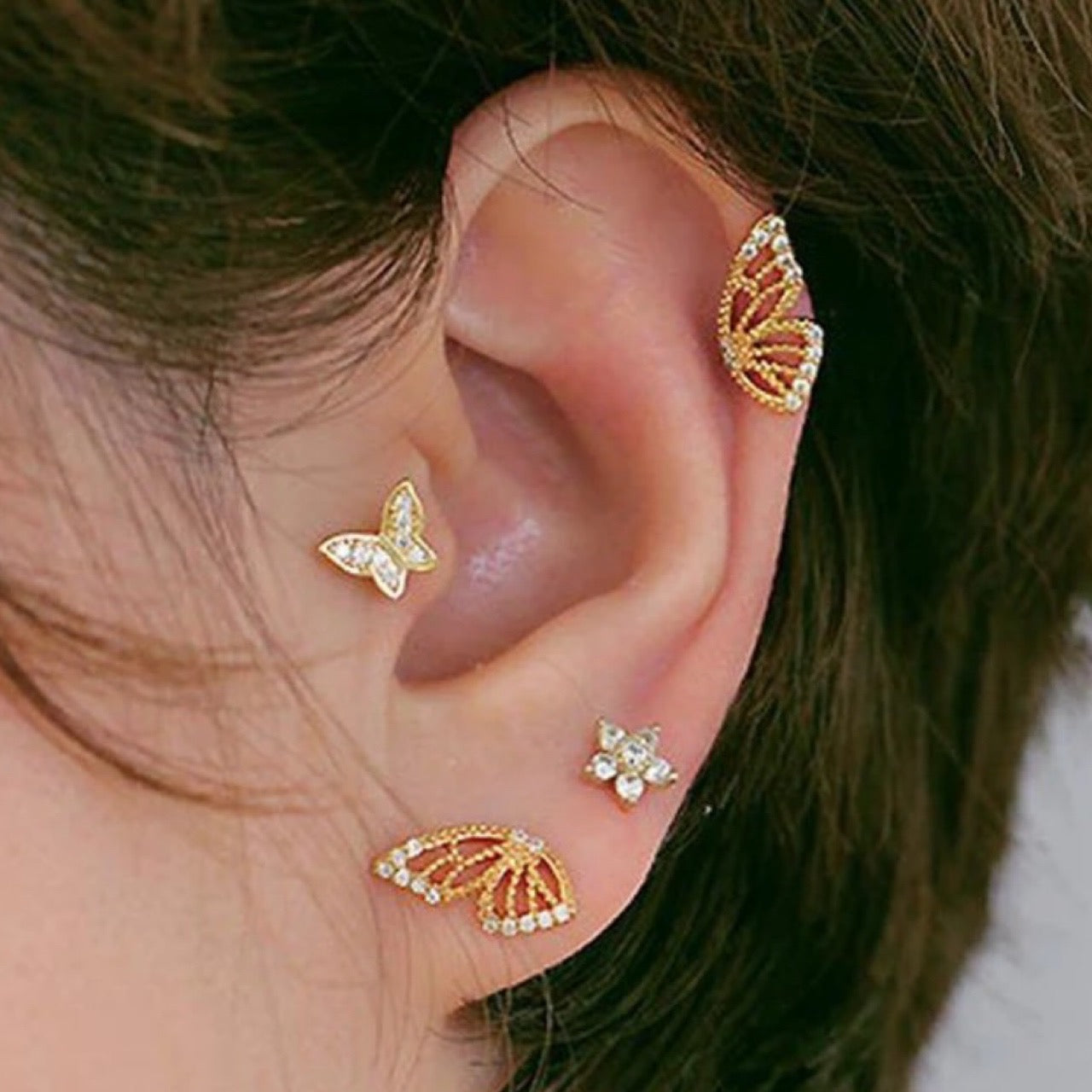 Double Wing Earrings