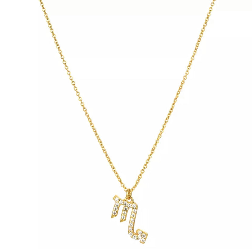 Pavé Zodiac Necklace