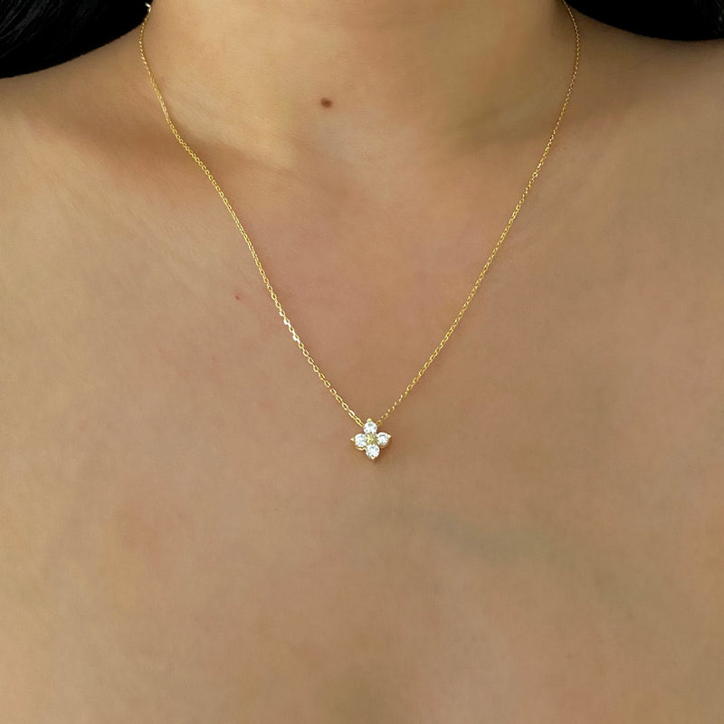 Poppy necklace (VERMEIL)