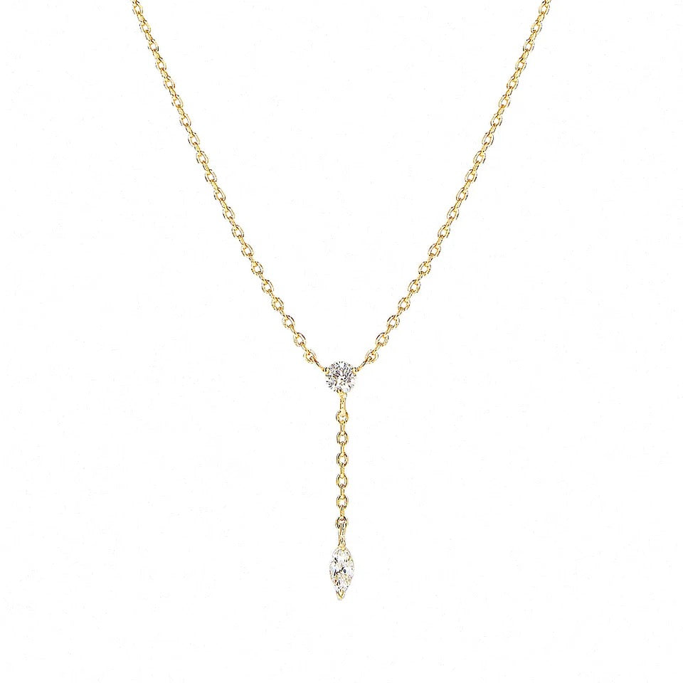 Dainty lariat Necklace